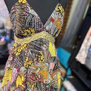 #437-(S)Beautiful handmade spaghetti strap embellished top.Perfect for summer